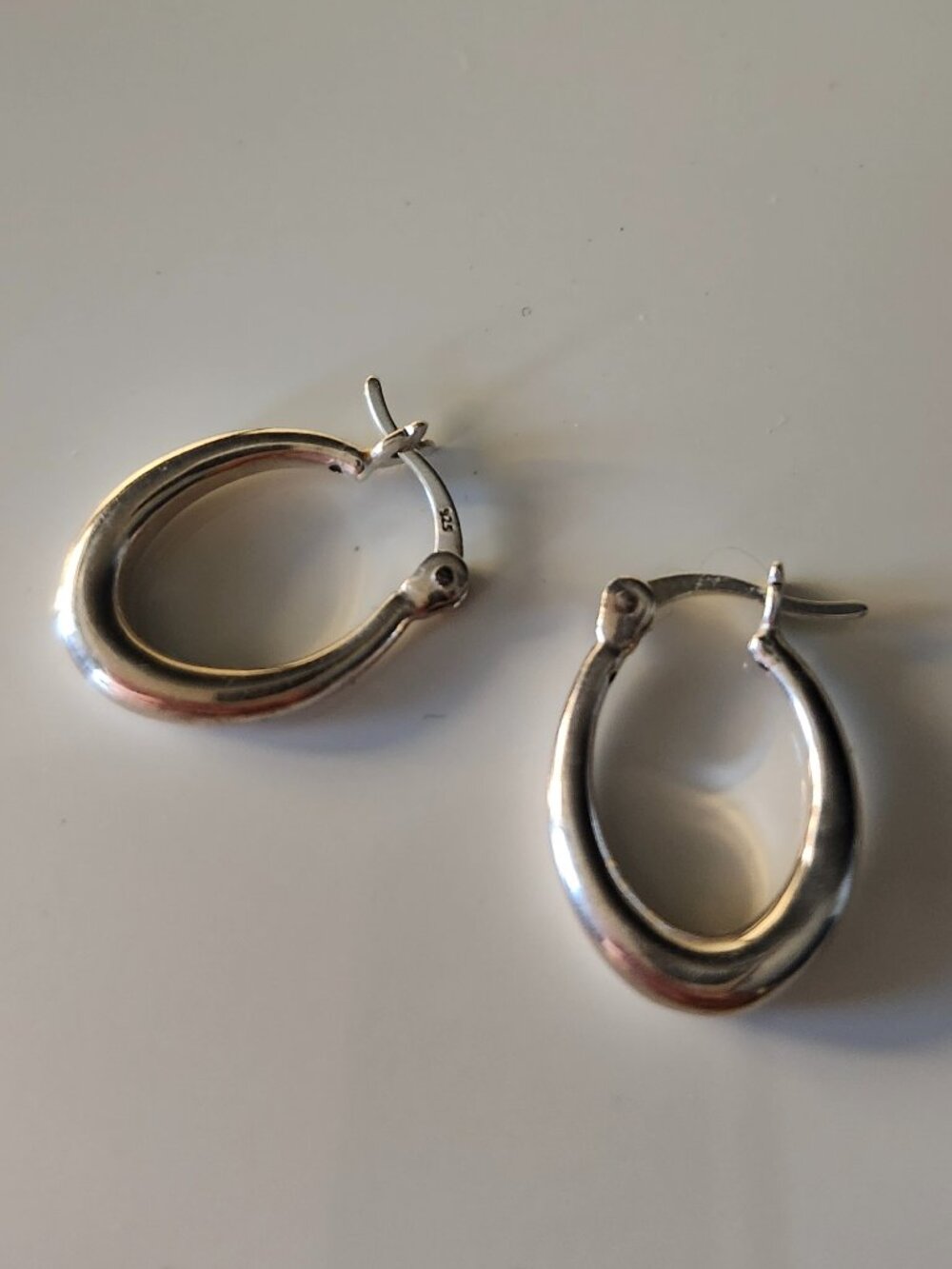 925 sterling silver hoops